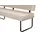 OTTO home Eckbank OTTO HOME "Gabi Esszimmerbank, Bank, Küchenbank, Polsterbank", helles beige, B:214cm H:87cm T:164cm, Holzwerkstoff, Massivholz, Metall, Polyester, Sitzbänke, Eckbank, Gestell aus matt-schwarzem Flachmetall, stabil, 2-Stoff-Design