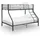 vidaXL Etagenbettgestell Schwarz Metall 140x200 cm/90x200 cm