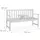 Relaxdays Gartenbank 152 x 90 x 56 cm Weiß