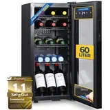 sommertal Kühlschrank GK 60 Getränkekühlschrank 60 l 79 cm hoch Schwarz