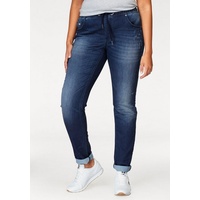 KANGAROOS Jogg Pants in Denim-Optik mit elastischem Bündchen Gr. 46, N-Gr, blue-used, Jeans, 214998-46 N-Gr