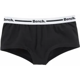 BENCH Panty BENCH., Mädchen, Gr. 158/164, 3 Stk., schwarz-weiß (grau, meliert, schwarz, weiß), Jersey, Obermaterial: 92% Baumwolle, 8% Elasthan (LYCRA), meliert, unifarben, körpernah, Unterhosen Panty, mit Logo Webbund