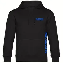 multifanshop Hoodie Druck Blau Schwarz M
