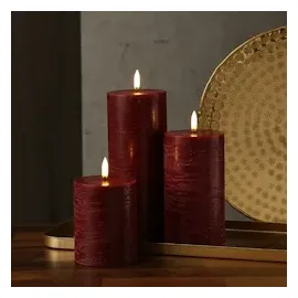 uYuni LED Kerze PIA 20 cm rot