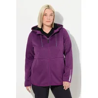 Ulla Popken Sweatjacke in aubergine | 58-60