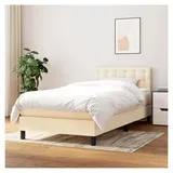 Lattenrost für Bett und Matratze, 90 x 190 cm, creme