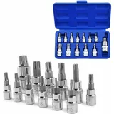 13-teiliges Torx-steckschlüssel-set, Schaftwerkzeug-schraubendreher-bit-set Für Heimwerkerarbeiten - Crezuo