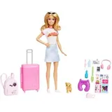 Mattel Barbie Travel Set With Puppy