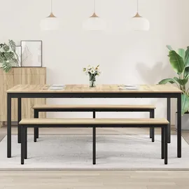 vidaXL Esstisch 80 x 80 x 75 cm grau