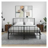 furnicato Nachttisch 40 x 40 x 50 cm Räuchereiche mit Stauraum und (2-St) braun