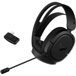 Asus Gaming-Headset (Geringes Gewicht von 295 Gramm, Kabellos, Kabellos, virtueller 7.1-Surround-Sound geeignet für für PC, PS4) schwarz