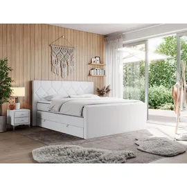 MKS Boxspringbett 180 x 200 cm H3 Weiß