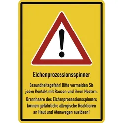 Eichenprozessionsspinner Gesundheitsgefahr! ..., Aluminium, 210x297 mm