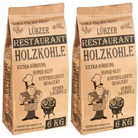 Favorit Grill-Holzkohle 12 kg (aus Laubholz, Grillkohle in Restaurant-Qualität)