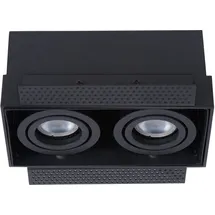 LUCIDE TRIMLESS - Einbaustrahler - 2xGU10 - schwarz