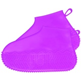 Kaps Schuhüberzieher Freizeit - und Turnschuhe, rutschfest | Rutschfester Überschuh aus Silikon für Kinder, Herren und Damenschuhe | Wasserfeste Überschuhe aus Silikon (L: 39–42 EU | Pink) - L: 39–42 EU