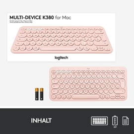 Logitech K380 für Mac DE rosa