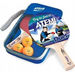 Tischtennis Set Atemi Duo bunt Konkav