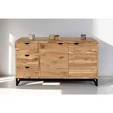 SAM Outillage Sideboard Kommode Akazienholz naturfarben massiv 145 x 80 cm Sukhothai