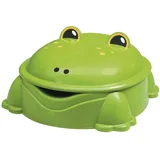 Paradiso Toys Kunststoffsandkasten Frosch mit Deckel grün/khaki
