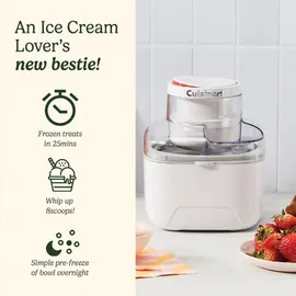 Cuisinart Eismaschine 0,475 l Grau/Transparent/Weiß
