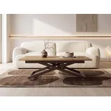 WFL GROUP Axen Braun Eiche 120-160 x 80 x 38-75 cm