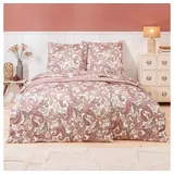 Estella Mako Jersey Bettwäsche 135x200 Amadeus Koralle Paisley pink 6955-290
