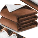 Kesser KESSER® Kuscheldecke Flauschige Sherpa Extra Weich & Warm Wohndecke Flanell Fleecedecke, Falten beständig/Anti-verfärben als Couchdecke Sofadecke oder Bettüberwurf