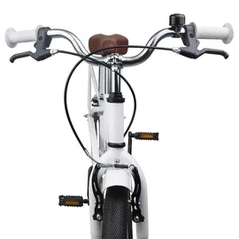 vidaXL Kinderfahrrad 18 Zoll RH 0 cm weiß