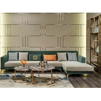 JVmoebel Ecksofa Grünes Ecksofa L-Form Couch Wohnlandschaft Polstermöbel Textil, Made in Europa grün