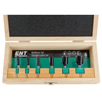 Ent Nutfräser Set 6-tlg. Ø 6-8-10-12-16-20 Schaft Ø 8 mm