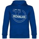 multifanshop multifanshop® Kapuzen Sweatshirt - Schalke - Meine Fankurve - Druck weiß