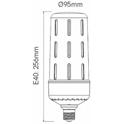 Beneito Faure Hochleistungs-LED-Lampe ARIA 50W E40 6200Lumen - Kaltes Licht 5000K