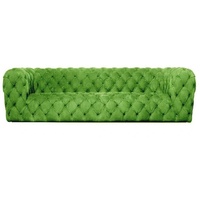 JVmoebel Chesterfield-Sofa, Gelbe Chesterfield Couch Viersitzer xxl big sofa gemütliche grün