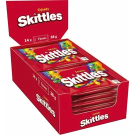SKITTLES Fruits Kaubonbons 14 x 38,0 g