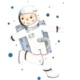 wall-art Wandtattoo »Fliegender Astronaut Junge«, (1 St.), selbstklebend, entfernbar, bunt