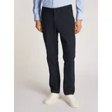 Tommy Hilfiger Chinohose TOMMY HILFIGER "DENTON KNIT TECH CHINO", Herren, Gr. 33, Länge 32, blau (desert sky), Web, Obermaterial: 53% Elastomultiester, 47% Polyester, casual, straight fit, Hosen, mit feuchtigkeitsableitender Anti-Geruch-Technologie