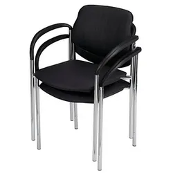 2 Nowy Styl Besucherstühle Styl schwarz Leder