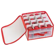 Infactory Aufbewahrungsbox für 32 Christbaumkugeln bis 6 cm