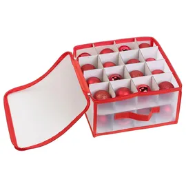 Infactory Aufbewahrungsbox für 32 Christbaumkugeln bis 6 cm