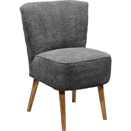 ed exciting design "Earl", grau (anthrazit), B:65cm H:89cm T:70cm, 95% Polyester, 5% Polyamide, Sessel, Cocktailsessel, Küchenstuhl, Küchensessel