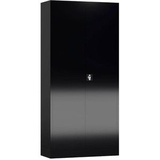 Classix Stahlschrank X-530369 tiefschwarz 92,0 x 60,0 x 194,5 cm, aufgebaut