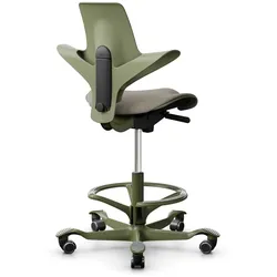 HAG CAPISCO PULS 8020 | Stehhilfe | Farbe Moss | Sitzfläche hellbeige | Fußring