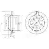 Delphi Bremsscheibe BG3775C