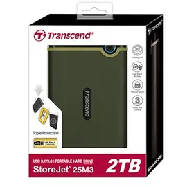 Transcend StoreJet 25M3G 1 TB USB 3.1 military green TS1TSJ25M3G