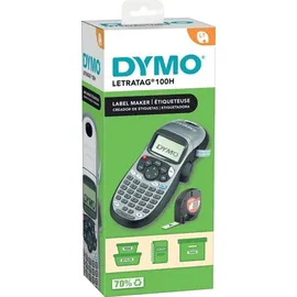 Dymo LetraTag LT-100H Beschriftungsgerät - Silber Edition inkl. Batterien