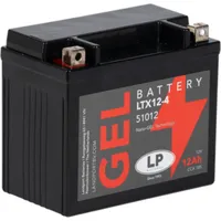 Landport Batterie 12V 12Ah für Motorrad Startbatterie MG LTX12-4