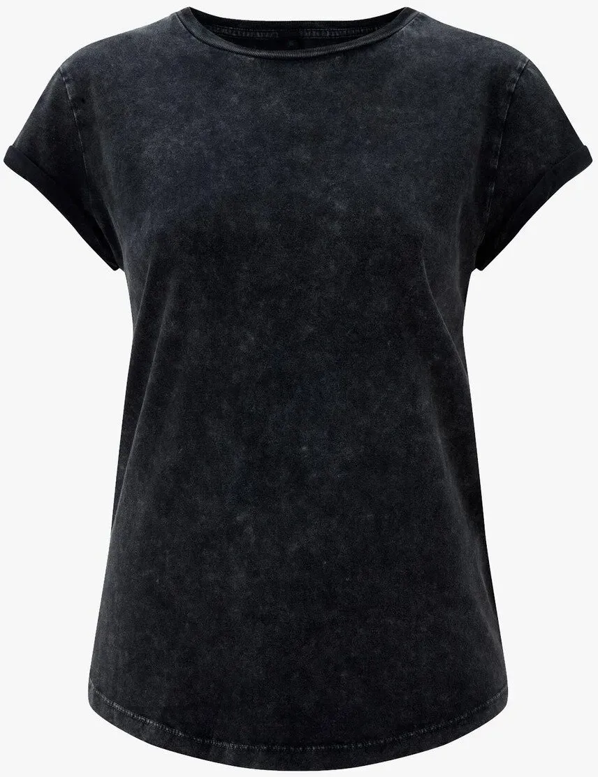 EarthPositive - Damen Rolled-Up-Sleeve Organic T-Shirt \EP16\
