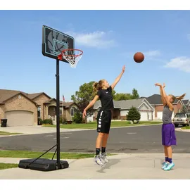 Lifetime Stahl Basketballkorb Texas Schwarz/Blau 112x304 cm