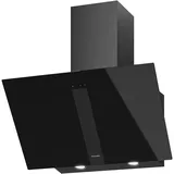 oranier küchentechnik gmbh Oranier Kopffrei-Wandhaube UNA, Schacht in pureBLACK, Glasschirm Sicherheitsglas schwarz, 75 cm UNA75S1